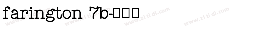 farington 7b字体转换